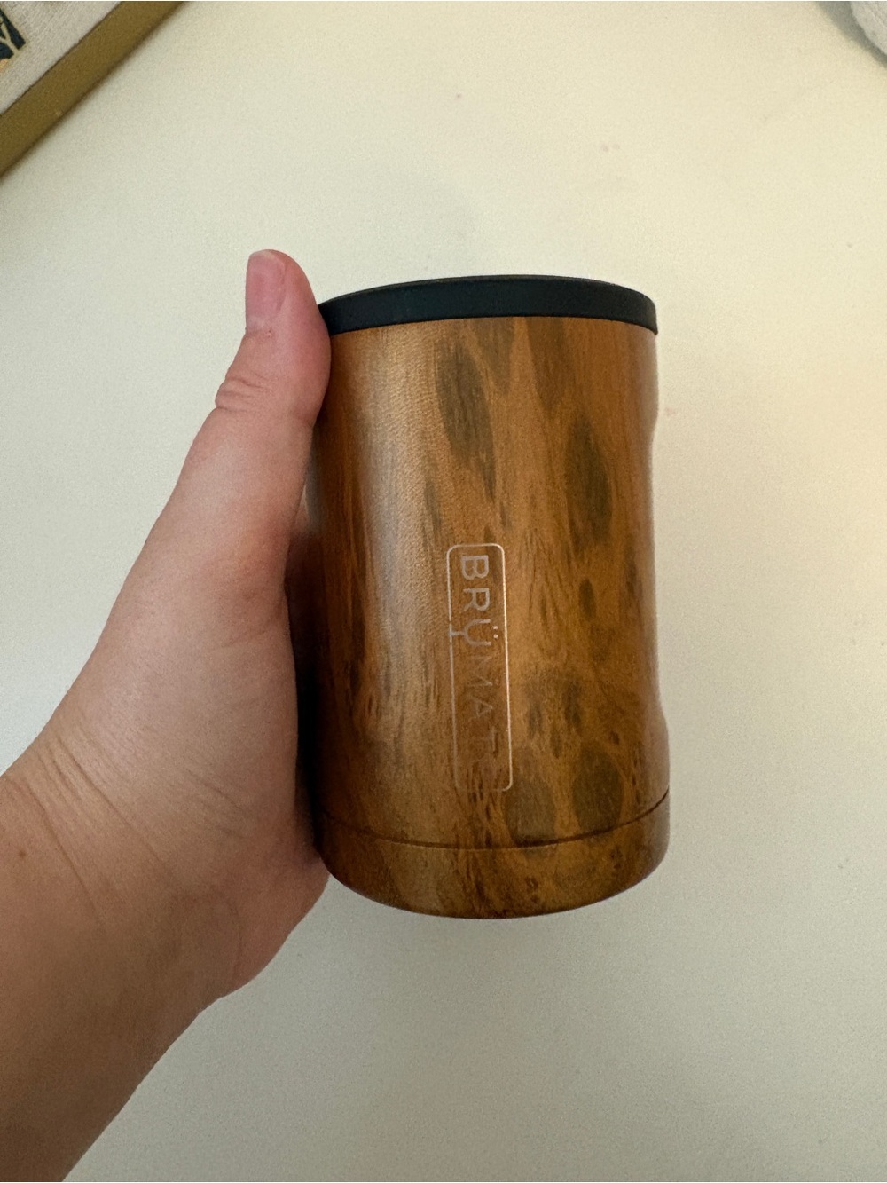 BrüMate Woodgrain Insulated Can Cooler - Brown